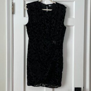 The Kooples Burnout Velvet Mini Dress Size FR 3, US 8 NWT